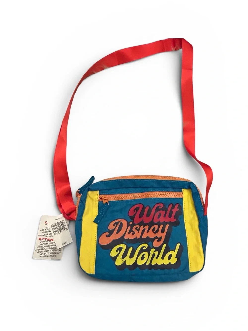 NWT DISNEY PARKS Vault Collection Retro Print Crossbody Bag - Picture 2 of 10